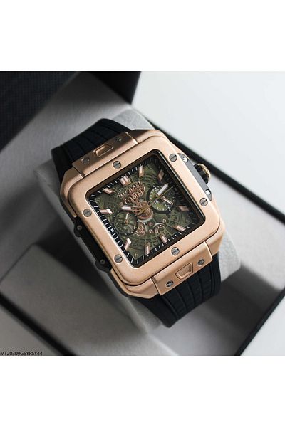 MICHAEL TOMMY Mt20309Gsyrsy44 Men's Wristwatch with Silicone Cord