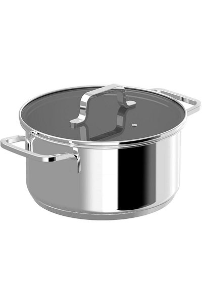 Berghoff Berhghoff Dina Helix Stainless Steel Stockpot with Lid 20cm - 1315079