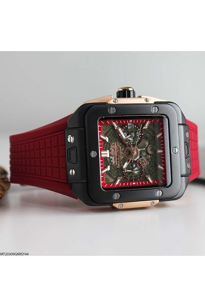 MICHAEL TOMMY Mt20309Gkrsy44 Men's Wristwatch with Silicone Cord
