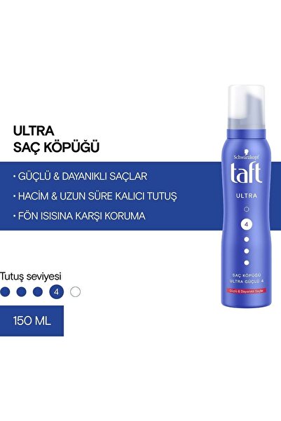 Taft Ultra Şekillendirici Saç Köpüğü 150 ml
