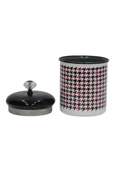 PR HOME Forte Black Enamel Spice Jar Large Size 14 cm