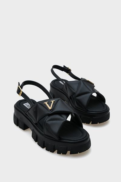 Capone Outfitters Sandale de damă Chiquita cu talpă groasă cu curele la gleznă