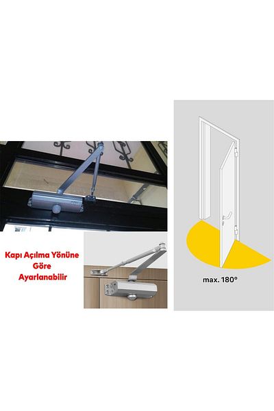 Worldtec External Door Closure Hydraulic 3 No 45-65 kg