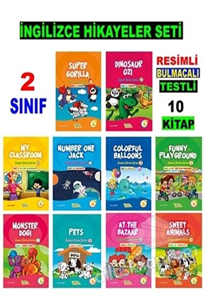 Akıl Yolu Yayıncılık 2. Sınıf Ingilizce Hikayeler Seti (10 Fasikül )
