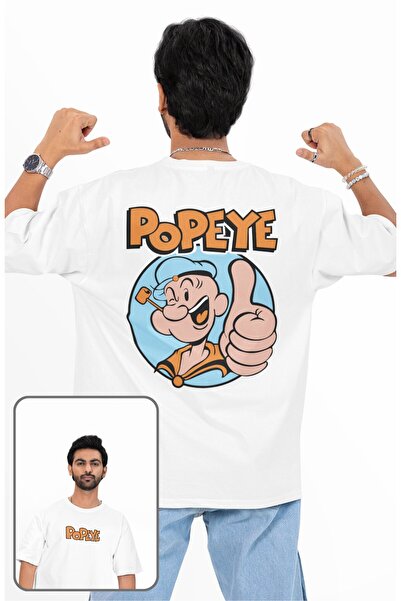 CNGZSHOP تي شيرت مطبوع عليه ظهر باباي باباي للجنسين، تي شيرت كبير الحجم بطابع...