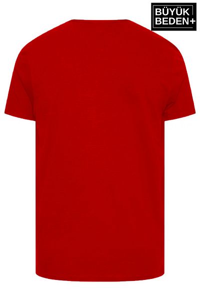 Superlife Superlife Men's Large Size V-Neck T-Shirt Sprbts09