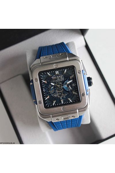 MICHAEL TOMMY Mt20309Glbl44 Men's Wrist Watch with Silicone Cord