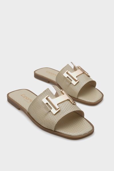 Capone Outfitters Dámské pantofle Koren H se zlatou přezkou