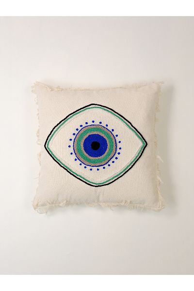 Galia Tasarım Κάλυμμα μαξιλαριού με φούντα Bohemian Eye Figured Punch