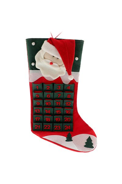 GiftExpress Felt advent calendar with Santa Claus
