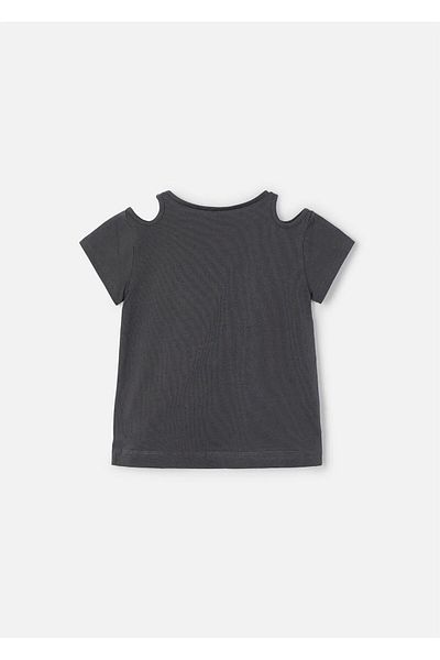 MAYORAL Tricou imprimat pentru fete Antracit 3056