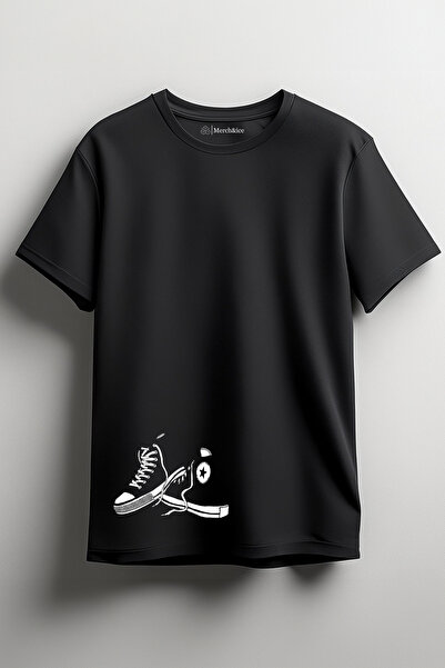 Merch&ice Tricou unisex imprimat cu pantofi negri