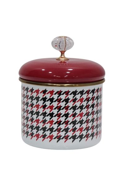PR HOME Forte Red Enamel Spice Jar Small Size 10 cm
