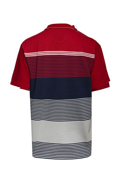 Baran Işık Tricou Ringel 100% bumbac cu guler polo