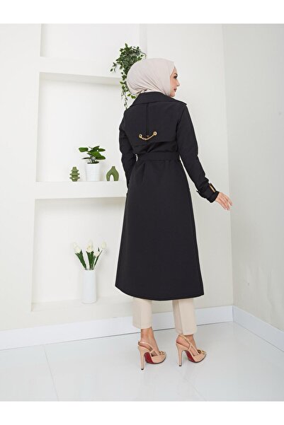 KMKkombin ARKASI ZİNCİRLİ ORTA BOY TRENÇKOT