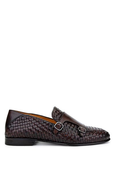 Tamer Tanca Men's Genuine Leather Brown Classic Shoes