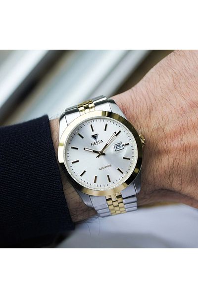 Fiesta Fs600708 Men's Wrist Watch with Steel Cord
