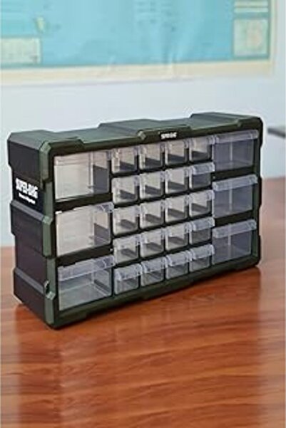 teknotrust Σετ συρταριών Super Bag Mono Block 26 τεμαχίων Σετ οργάνωσης χόμπι...