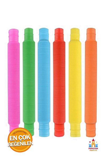 PapatyamPartiEvi مجموعة أنابيب البوب ​​للتخفيف من التوتر مكونة من 6 قطع - ألع...