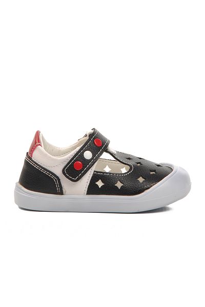 Aspor Navy Blue White Red Baby Girl Casual Shoes