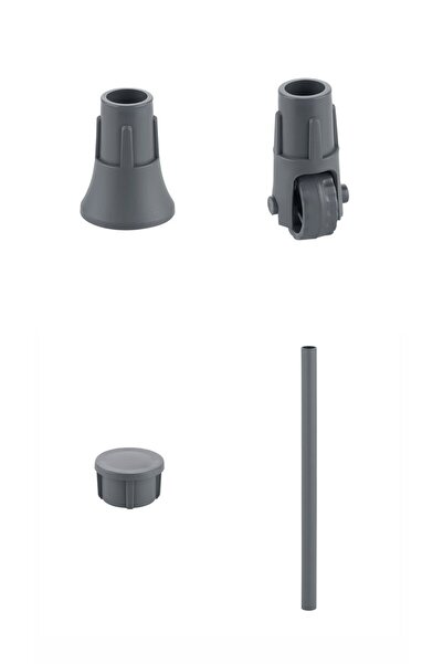 Bayev Clasy Grey 4-Tier Organizer κάτω από το νεροχύτη Μονάδα ραφιών οργάνωσης κουζίνας μπάνιου με ρόδες