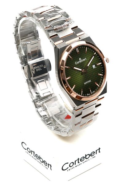 cortebert Curved Glass Wristwatch