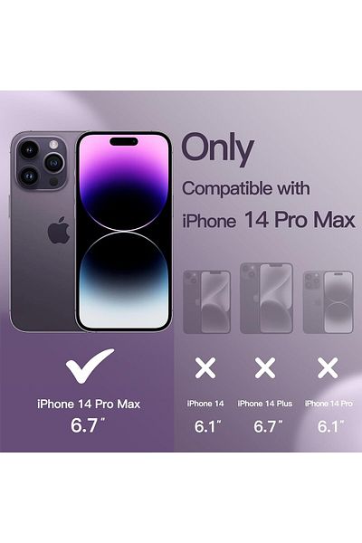 Generic Silicone Cover Compatible with iPhone 14 Pro MAx 6.7 " , Ultra Slim Fit with Full Body Protection
