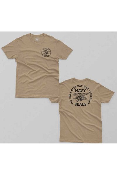 FULL TOLERANCE Ανδρικό μπλουζάκι Ceyas Fashion Navy Seals The Only Easy Day