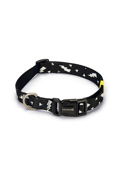 Beeztees Dog Collar, Black, 48-70cm, 25mm Dpmah