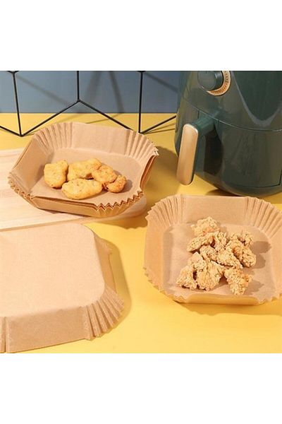 Emperium 50Pcs Air Fryer Baking Paper Disposable Oil-Proof Non-Stick Square Dish Model Pvc (5122)