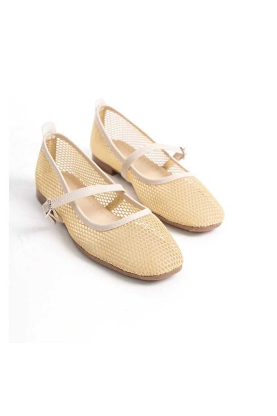 DAD WOLF Μοντέρνες κομψές καθημερινές καλοκαιρινές δικτυωτές άνετες μπαλαρίνες