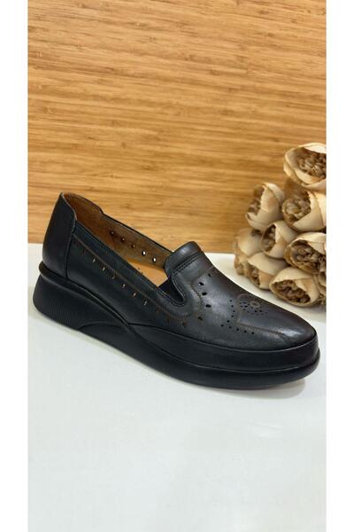 Scavia Keen RM 329 Kadın Yazlık Hakiki Deri Ortopedik Delikli Ayakkabı