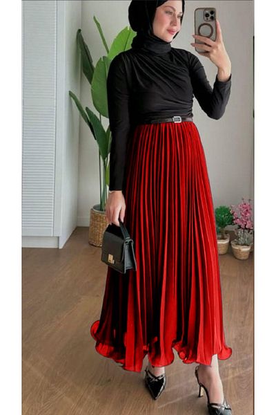 Kumaş sever Suzzana Pleated Flounce Tulle Skirt Design Standard Size Lined Does Not Show