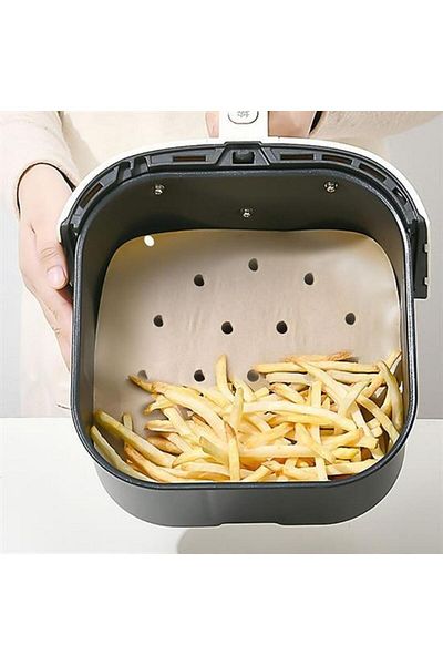 Emperium 200Pcs Air Fryer Baking Paper Disposable Baking Paper Perforated Square Model (5122)