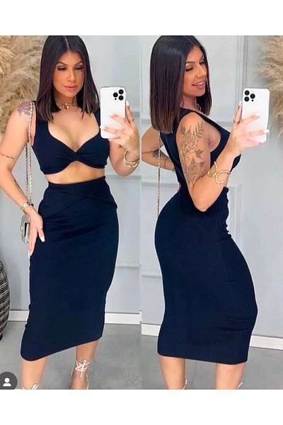 hipnoz butik Women's Bustier Skirt Set