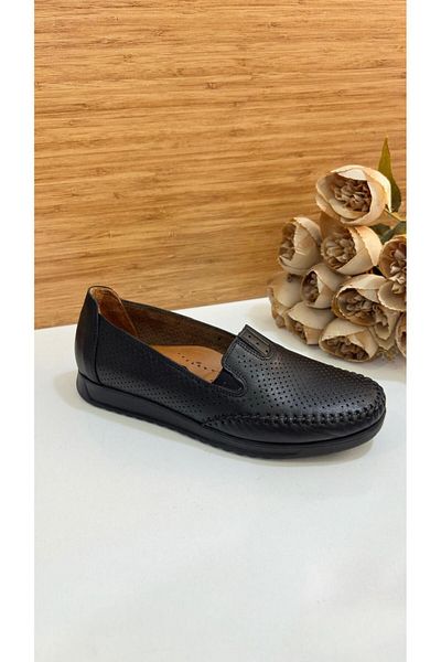 Scavia Keen Rm 48 Women's Summer Genuine Leather Orthopedic Perforated Shoes