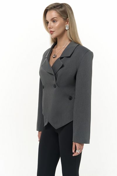 MAİ COLLECTİON Norbury Triangle Detail Anthracite Blazer