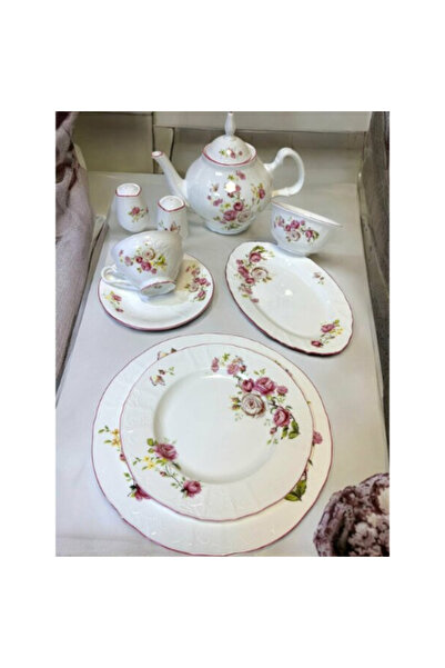 ROY KING Chd 022 Pınk Dream 44 Parça Kahvaltı Takımı