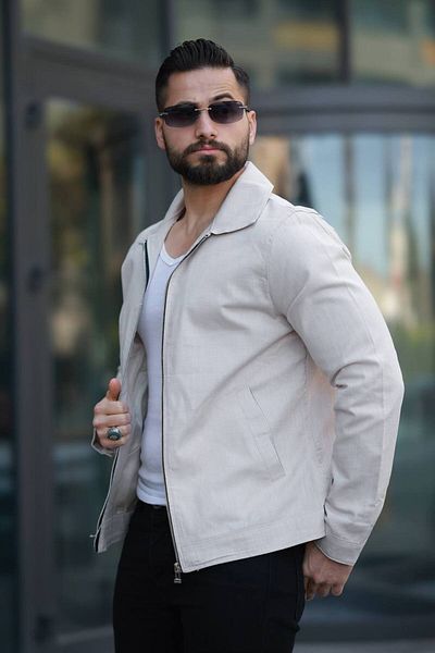 BASEL.CO Old Money Culture Basic Thin Premium Linen Jacket