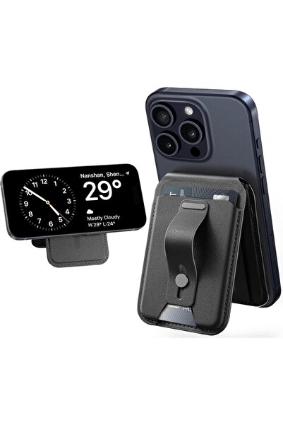 ESR Standlı Magsafe Cüzdan HaloLock Wallet - Siyah