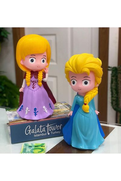 Sensoria Διακοσμητικό Κουμπαράς Elsa Snow Queen Ειδώλιο Κουμπαράς Δώρο Στολίδι Μεγάλο Μέγεθος 28x10 εκ.