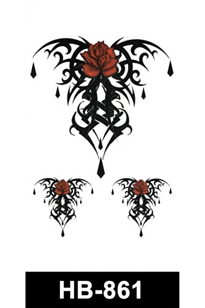 Eva Rose Gül Geçici Dövme Bilek Boyun Kol Bacak Ve Göbek bel sırt Kadın dövme Erkek dövme tottoo