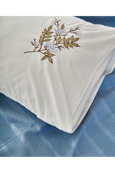 HUZUR ÇEYİZ İrina Marina 4 Piece Embroidered Pique Set