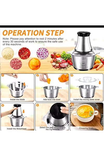 Home New Hofmans 5 Litre 5 Bıçaklı Blender Kıyma Dograyıcı Robot Rondo