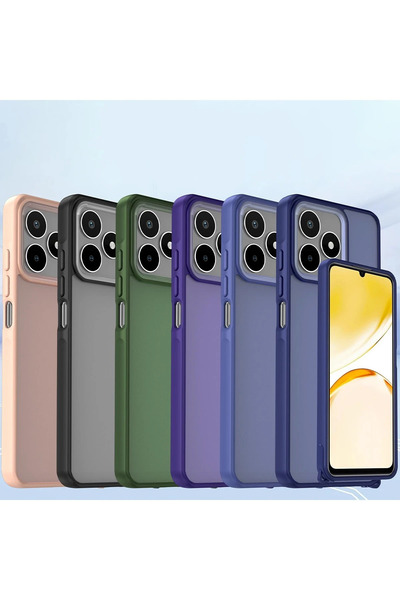 New Face غطاء حماية أنيق لهاتف Realme C53 - رمادي تيتان ZNGZR