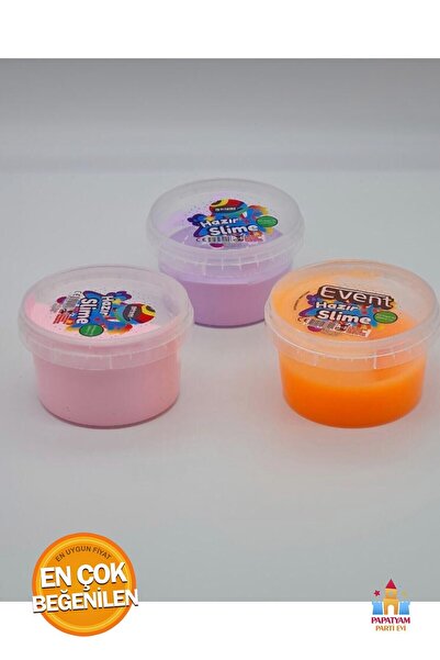 PapatyamPartiEvi مجموعة سلايم مستديرة جاهزة - الحل العملي لصنع السلايم بسهولة...