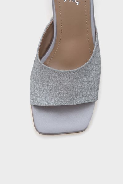 Capone Outfitters Dámské pantofle Maura s tupou špičkou s jedním páskem přesýpacích hodin na podpatku