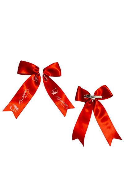 Jaida Moda 23 April, 19 May, 29 October, 10 November Red and White Atatürk Bow Buckle 2 Pieces