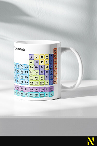 nilizma Periodic Table Mug Glass 330 ml