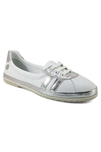 Mammamia 715 Genuine Leather Casual Women's Ballerinas-White